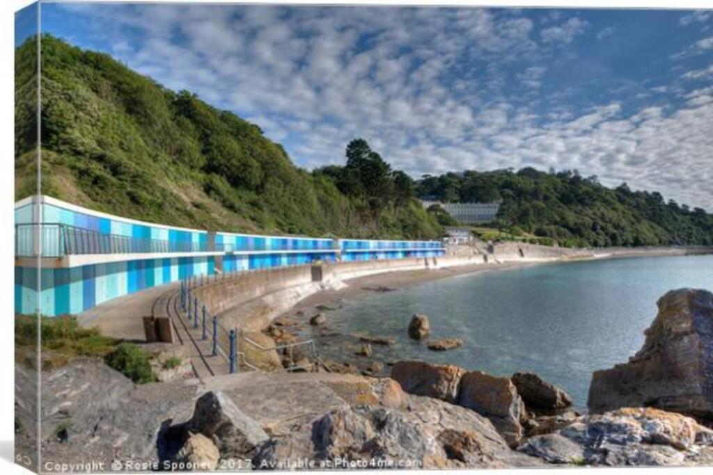 **Sunny And Bright, Thatchers Rock One Bed Beach Front Apartment*** 托基 外观 照片